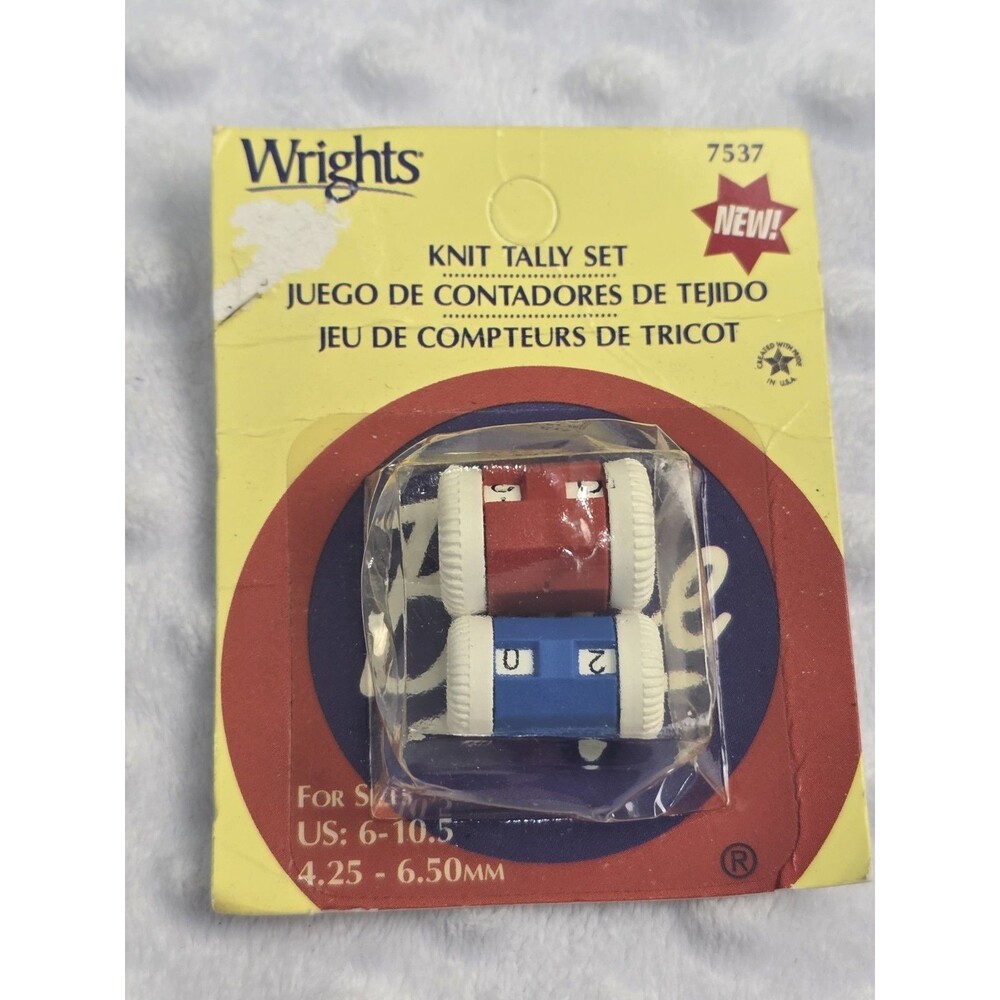 Knit Tally Set New Vintage Wrights Sizes 6-10.5 And 4.25-6.50 mm Crafting Tools